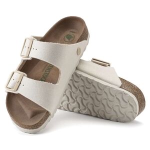 Birkenstock Arizona Vegan Women Textile Eggshell EU 38 / US 7-7.5 Medium Narrow